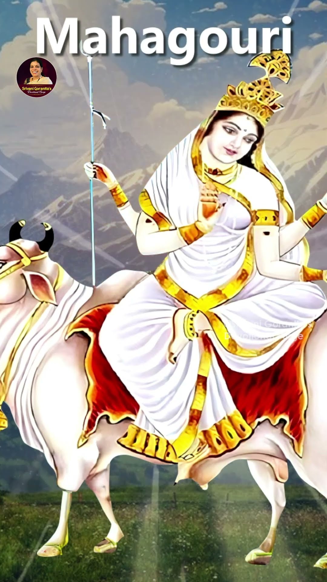 Mahagauri | Navaratri Special Pooja - Day 8 | Devotional Videos | #Ytshort | Srivani Gorantla